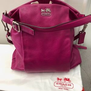 Coach Madison Isabelle Crossbody in Hot Pink
